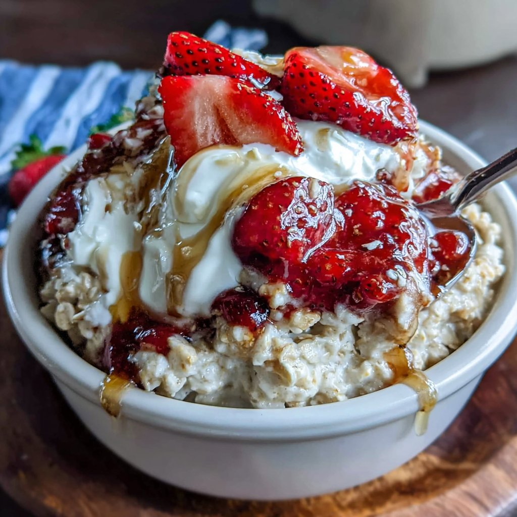 Strawberry Cheesecake Protein Oats