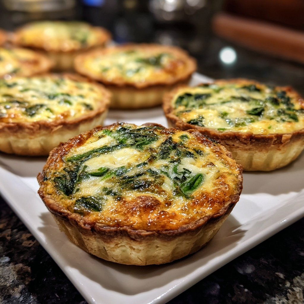 Mini Quiche with Spinach