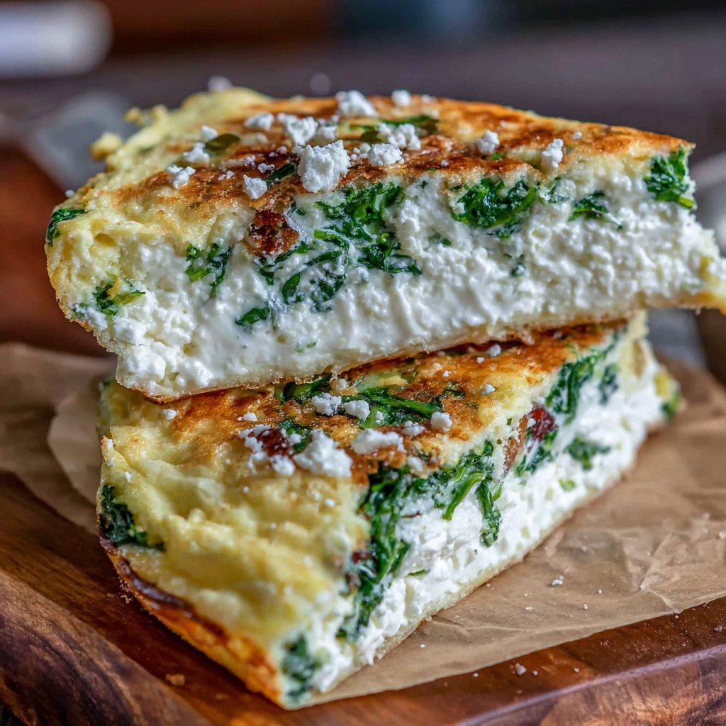 Spinach and Feta Omelet