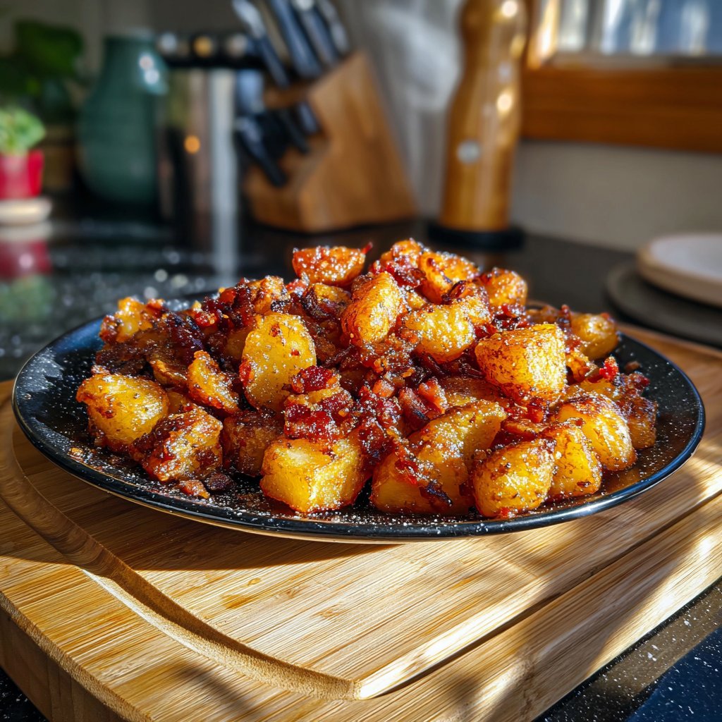 Crispy Maple Bacon Potatoes