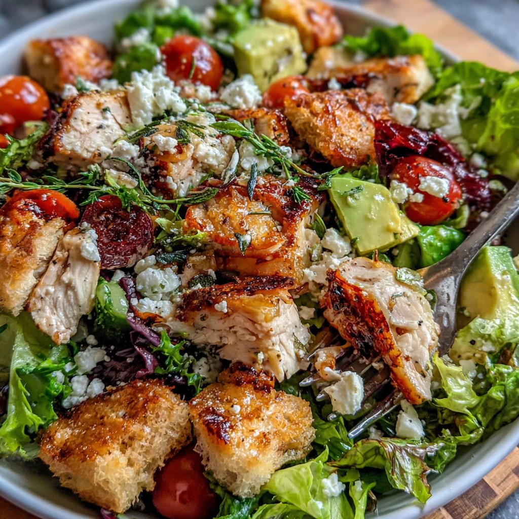 Cooked Chicken Lunch Salad