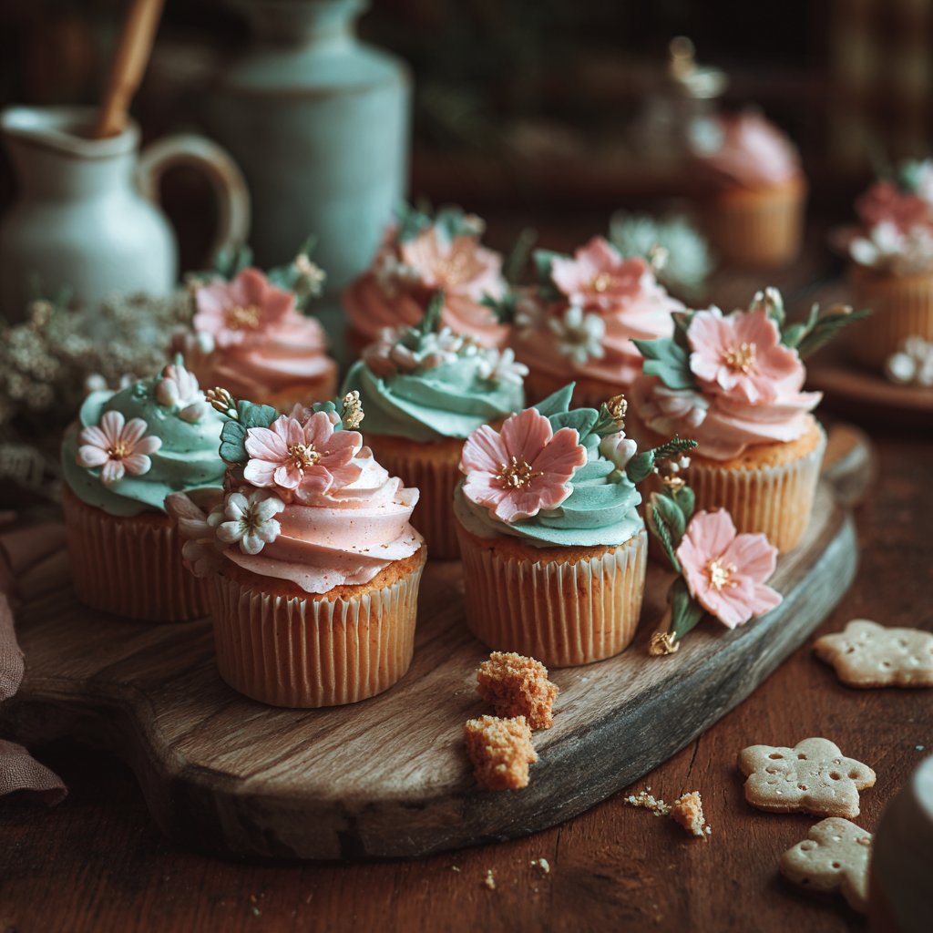 Gorgeous Petal Cupcake Toppers